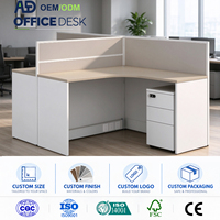 Bureau de travail moderne en bois, durable, résistant à l'eau, avec tiroirs de rangement pour espace de travail de bureau