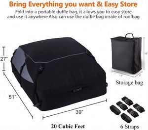 Échantillon Gratuit - Sac de Toit Universel Étanche pour Voiture - Porte-Bagages de Toit Robuste - Product Image 4