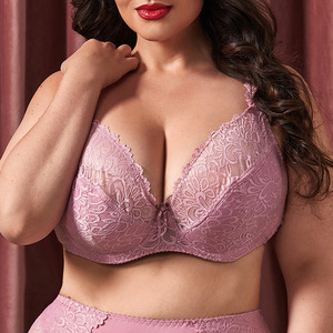 Venta al por mayor de ropa interior ultrafina sexy Sujetador de encaje <span class=keywords><strong>pecho</strong></span> grande para mujer recogido hacia arriba sujetador de talla grande de <span class=keywords><strong>copa</strong></span> <span class=keywords><strong>E</strong></span> - Product Image 5