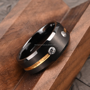 <span class=keywords><strong>Anillo</strong></span> <span class=keywords><strong>de</strong></span> carburo <span class=keywords><strong>de</strong></span> tungsteno negro <span class=keywords><strong>de</strong></span> 8MM, chapado en oro <span class=keywords><strong>de</strong></span> 18K, juego <span class=keywords><strong>de</strong></span> circonitas, <span class=keywords><strong>anillo</strong></span> <span class=keywords><strong>de</strong></span> boda <span class=keywords><strong>para</strong></span> hombres, joyería <span class=keywords><strong>de</strong></span> moda, regalo <span class=keywords><strong>de</strong></span> aniversario - Product Image 2