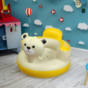 Nuevo Sofá Inflable Portátil de PVC con Diseño de Oso, Moderno y Cómodo, para Comer y Aprender - Sofá para Niños - Product Image 3