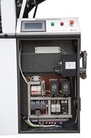 Machine à laminer semi-automatique à entraînement hydraulique électrique WESTONIX pour l'emballage de boîtes en carton ondulé en papier et en plastique