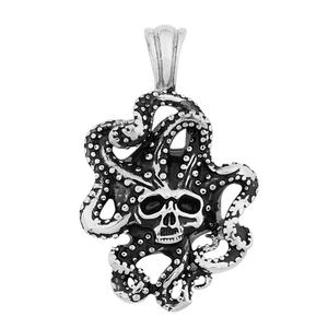 Pendentif créatif en acier inoxydable Hip Hop Cthulhu, animal marin mythique, pieuvre, monstre marin pour hommes, vente en gros - Product Image 5