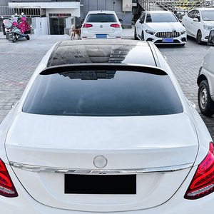 Aileron de coffre arrière Mercedes-Benz Classe C W205, noir piano, texture carbone, ABS, type bec de canard, 2015-2021 - Product Image 2