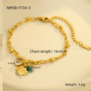 New Autumn Winter Luxury High-End Titanium Steel <b>Bracelet</b> with Waterdrop Zircon Pearl Pendant Elegant Women's <b>Fine</b> <b>Charm</b> Jewelry - Product Image 4