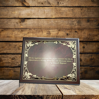 Vente en gros Plaque Plaque Sublimation Aluminium Honor Awards Bois Métal Personnalisé Nouveau Logo Peint Certificat Entreprise Art 10pcs