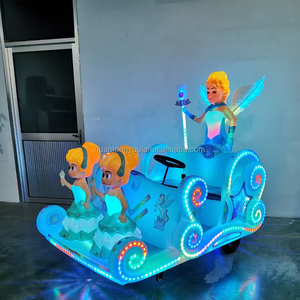 Voitures électriques à batterie pour enfants et adultes, thème princesse, lumineuses, manèges pour enfants dans les parcs d'attractions - Product Image 3