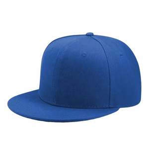 Casquettes ajustables unisexes vierges pour l'extérieur, vente en gros, casquettes plates à fermeture snapback avec logo personnalisé, 100% coton rayé - Product Image 2