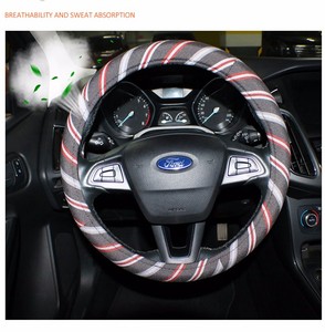 Accessoires automobiles universels <span class=keywords><strong>Couvre</strong></span>-<span class=keywords><strong>volant</strong></span> de voiture en tissu durable - Product Image 6