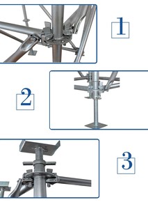 Échafaudage multidirectionnel Layher, système Ringlock, pièces de gerüstbau, pour travaux de chantier - Product Image 2