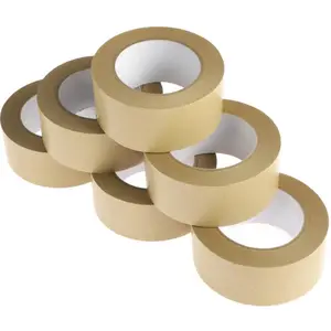 High Performance Sealing Carton Box Brown Biodegradable Self Adhesive Kraft Paper Tape With Logo Printed