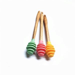 Bâtonnets mélangeurs réutilisables en silicone pour café, miel et autres liquides - Product Image 1