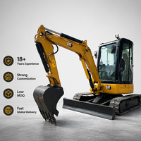 Mini-excavatrice CAT 303.5 d'occasion en excellent état, 3,5 tonnes, sur chenilles, prête à l'emploi