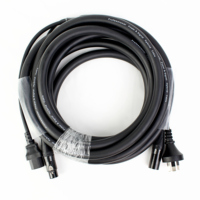 Câble hybride FCONNR AU Plug Power DMX Signal Combo IEC C13 XLR 3 broches pour éclairage de scène