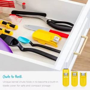 Décortiqueur de maïs portable 1 pièce, pliable, en plastique, universel, pour une élimination efficace des épis, outil spécialisé - Product Image 4