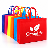Tas Belanja Non Woven Custom Logo Heat Sealed, Reusable PP Tote untuk Toko Pakaian, Butik, dan Kemasan Hadiah