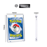 Porte-cartes magnétique résistant aux UV 35pt, protège-cartes rigide pour cartes Pokémon, support magnétique pour cartes