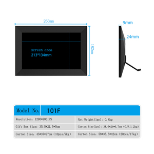 Marco de <span class=keywords><strong>fotos</strong></span> digital de 10,1 pulgadas, reloj con pantalla táctil, reproducción de audio/video, compatible con AVI MP3. Cloud Frameo <span class=keywords><strong>para</strong></span> mostrar <span class=keywords><strong>fotos</strong></span> NFT - Product Image 4