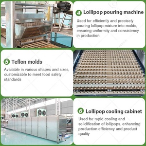 Línea de producción de remolino automático Pon Confectionery Warping Ball Candy and Lollipop Die and Form Machine - Product Image 6