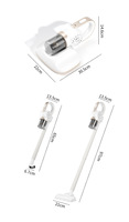Aspirateur à main sans fil avec batterie au lithium 1500 mAh et chargeur DC 5V2 pour la maison et les voyages