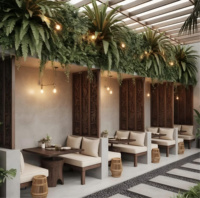 Meubles de restaurant sur mesure, banquettes en forme de S, sièges pour hôtels et restaurants, solutions de conception de tables de restaurant en bois