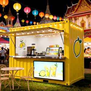 Offre Spéciale : Maison Mobile Préfabriquée de 3 mètres, Conteneur Aménagé, Kiosque <span class=keywords><strong>Extérieur</strong></span> pour Hôtel, Café, Stand Alimentaire, Magasin de Thé au Lait, Bar à Domicile - Product Image 2