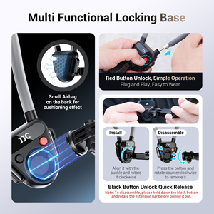 Accessoire de caméra POV à fixation magnétique pour le cou JJC MNM-MS1 avec trois bras flexibles pour plusieurs angles, compatible avec les téléphones et les caméras d'action - Product Image 5