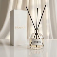 Bouteille en verre vide ronde de 250 ml pour diffuseur à bâtonnets, vente en gros, logo personnalisé, couleur, flacon pulvérisateur pour diffuseur d'arômes