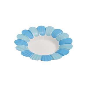 Ensemble de 10 assiettes jetables <span class=keywords><strong>en</strong></span> papier bleu <span class=keywords><strong>en</strong></span> forme de pétale pour enfants, idéales pour l'artisanat <span class=keywords><strong>DIY</strong></span>, les plateaux de desserts de fête, la décoration murale et la mise <span class=keywords><strong>en</strong></span> scène de table événementielle - Product Image 2