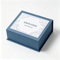 Boîte d'emballage personnalisée pour chocolats à faible MOQ, boîte à macarons de qualité alimentaire avec compartiments, boîte à bonbons magnétique avec LOGO