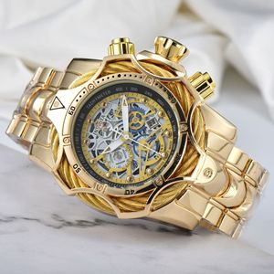 Montre Homme Luxe Bracelet Acier Cadran Clown Or Nouvelle Collection 2025 Vente Chaude Haute Qualité - Product Image 5