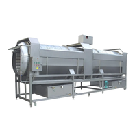 Rol trommel met borstel wasmachine groenten fruit