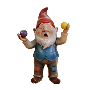 Statuetta di Gnomo Animato in Resina Personalizzata, Decorazione da Giardino, Divertente Statua di Nano, Produzione OEM all'Ingrosso di Personaggi Gnomo in Poliresina - Product Image 3