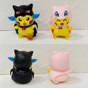 โมเดลตัวการ์ตูนน่ารักสำหรับคอสเพลย์อนิเมะ pokemones pikachus 6ชิ้น/เซ็ต - Product Image 3