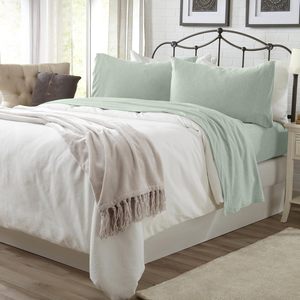 Set di lenzuola in Jersey di <span class=keywords><strong>grandi</strong></span> dimensioni in cotone Ultra-morbido con federa stile t-shirt - Product Image 3