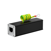 Supresor de Sobretensiones RJ45 PoE (DC12-57V) Confiable de 100Mbps para Cámaras de Seguridad y Switches