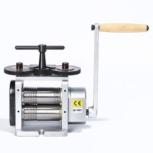 Machine à laminer manuelle à deux rouleaux pour la fabrication de bijoux en métal, or, bracelets, feuilles, fils carrés et elliptiques - Product Image 6