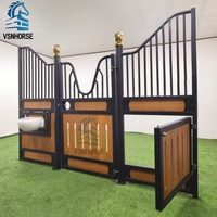 Box de chevaletage portable haut de gamme en bambou, durable, de style européen, pour l'équitation en extérieur