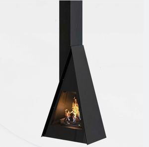 Cheminée suspendue de luxe sur mesure en <span class=keywords><strong>bois</strong></span>, <span class=keywords><strong>poêle</strong></span> design suspendu pour villa, maison d'hôtes, salon - Product Image 1