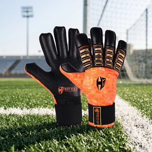 Gants de gardien de but de football sur mesure de qualité supérieure, paume en latex Giga, impression par sublimation et injection de silicone. - Product Image 2
