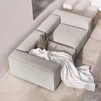 Nuevo Diseño 2026, Sofá Modular de Esquina para Sala de Estar, Estilo Nórdico Moderno, Sofá de Dos Plazas, Sofá Comprimido
