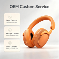 Auriculares Supraaurales Populares, Auriculares Inalámbricos BT 6.0, 70 Horas de Reproducción, Controlador de 40 mm, Cancelación de Ruido, Uso con Teléfono Móvil