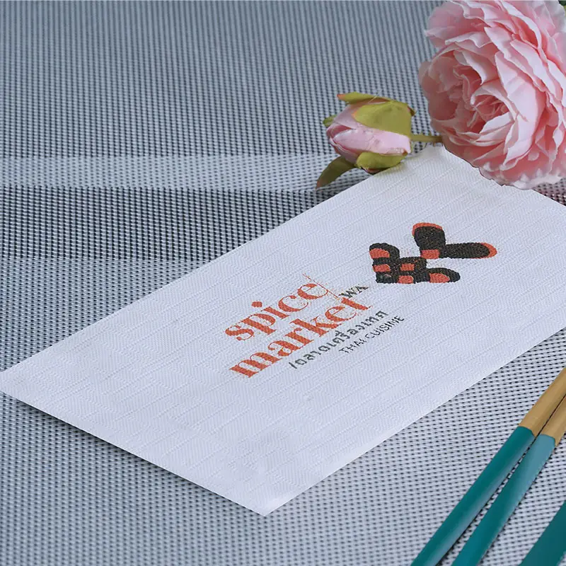 Tovaglioli personalizzati con stampa usa e getta per Cocktail drink Paper ristorante con stampa personalizzata Logo personalizzato