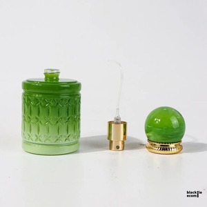 Indian Exporter Custom Logo Luxury <b>Glass</b> Perfume Jar Empty Refillable Fragrance Cream <b>Container</b> Available For Sale - Product Image 2