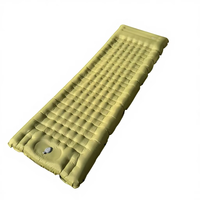 Matelas de camping gonflable auto-gonflant ultraléger en nylon TPU 40D imperméable avec pompe intégrée et oreiller intégré, matelas pneumatique portable pour 1-2 personnes