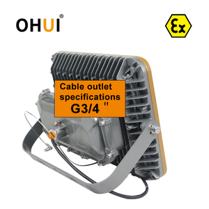 ไฟ LED ป้องกันการระเบิด OHUI 200W 240W IP67 ดีไซน์ป้องกันการระเบิดสองชั้น ได้รับใบรับรอง ATEX 100-277V 6000k สำหรับโซน 1 2 21 22 - Product Image 3