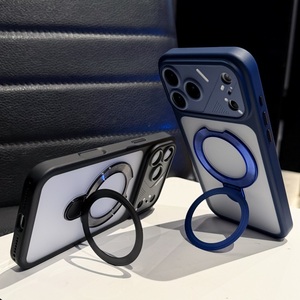 Support magnétique pour téléphones portables – Coque de protection mate pour <span class=keywords><strong>iPhone</strong></span> 17 Pro et accessoires pour <span class=keywords><strong>iPhone</strong></span> 17, 16, 15, 14, 13, <span class=keywords><strong>12</strong></span> - Product Image 4