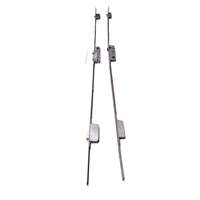 Serrure à mortaise multipoints en fer avec corps de serrure long et extension verticale, sécurité 3 points, pour porte d'entrée domestique antivol