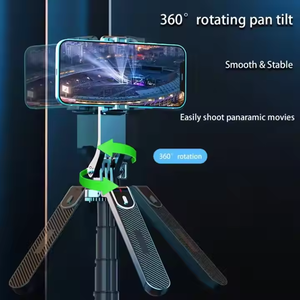 Trípode de Piso para Transmisión en Vivo P185 de 1.8 m de Altura, Palo Selfie con Cuádruple Soporte Antivibración - Product Image 5