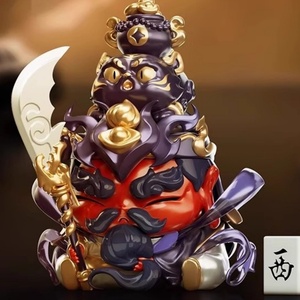 Caja Sorpresa Original de los Cinco Dioses de la Riqueza, Guan Yu, Regalo de la Prosperidad, Figura de PVC - Product Image 2